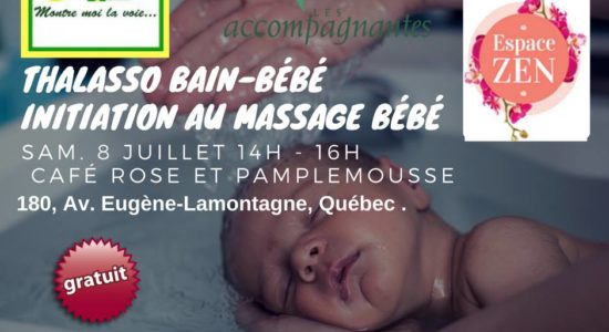 Thalasso bain-bébé et massage bébé gratuit