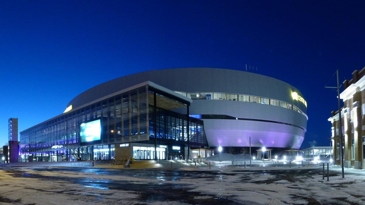 Le Centre Vidéotron achevé. 17 janvier 2016.