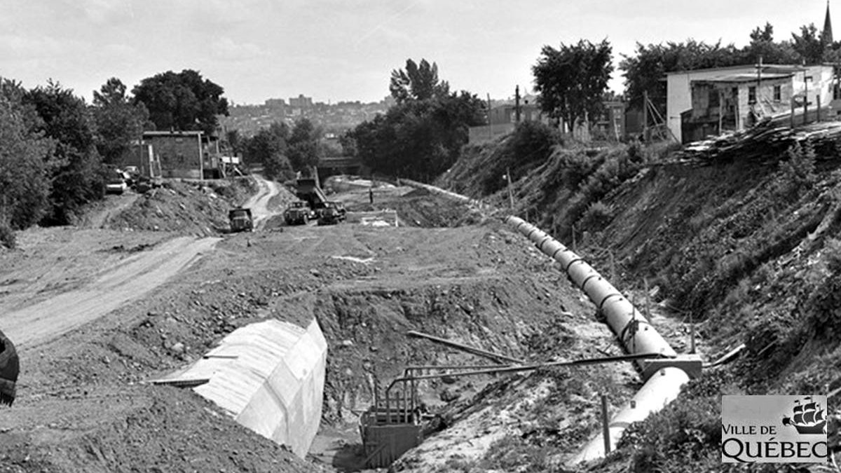 Canalisation de la Lairet. 2 juillet 1967.