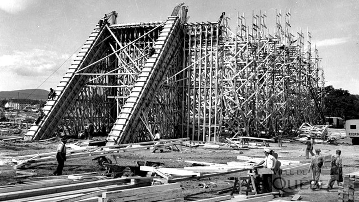 Le chantier en juillet 1949.
