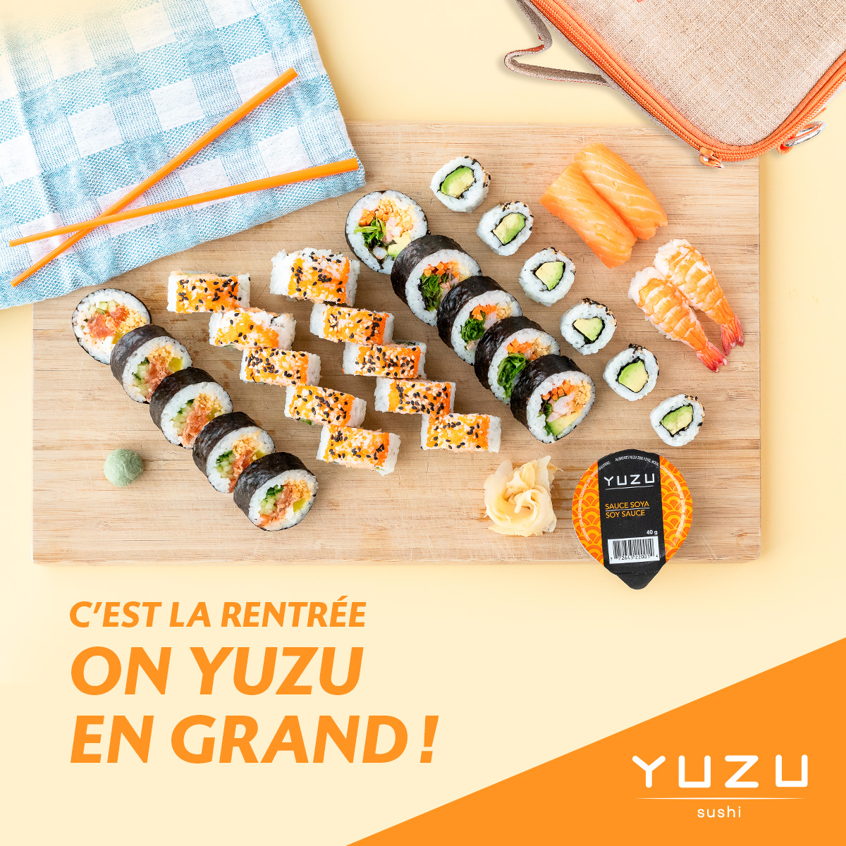 Retour en classe : Commande en ligne ton Yuzu | Yuzu sushi Limoilou