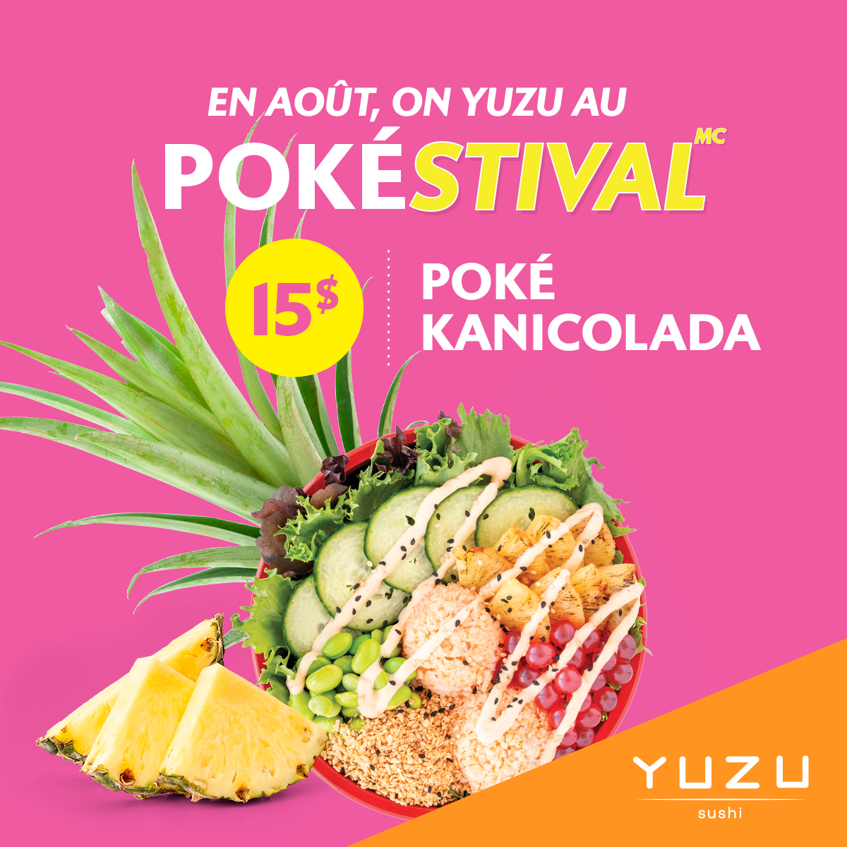 POKESTIVAL : Poké KaniColada pour un temps limité | Yuzu sushi Limoilou