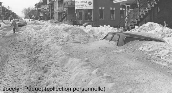 Limoilou dans les années 1970 : après un blizzard printanier historique sur la 4e Avenue - Jean Cazes