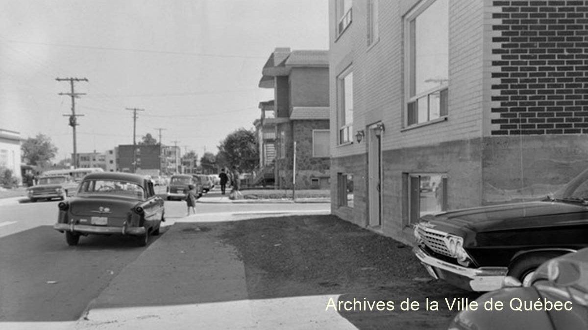 La rue Boisclerc, en 1963.
