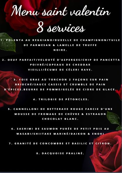 Ambiance romantique et repas gastronomique 8 services | Signature (La)